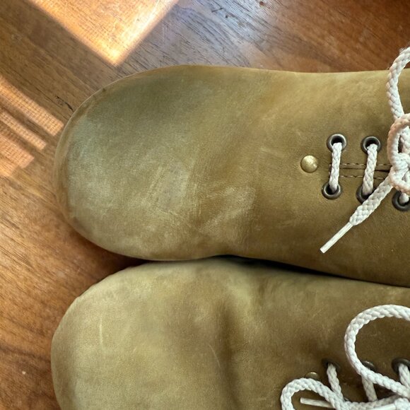 sven no. 6 brittany cabincore cottage octoberfest fairy 42 suede tan bendy sole - Picture 2 of 5